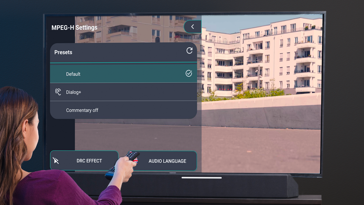 MPEG-H WL App – Interactive audio mix in real time